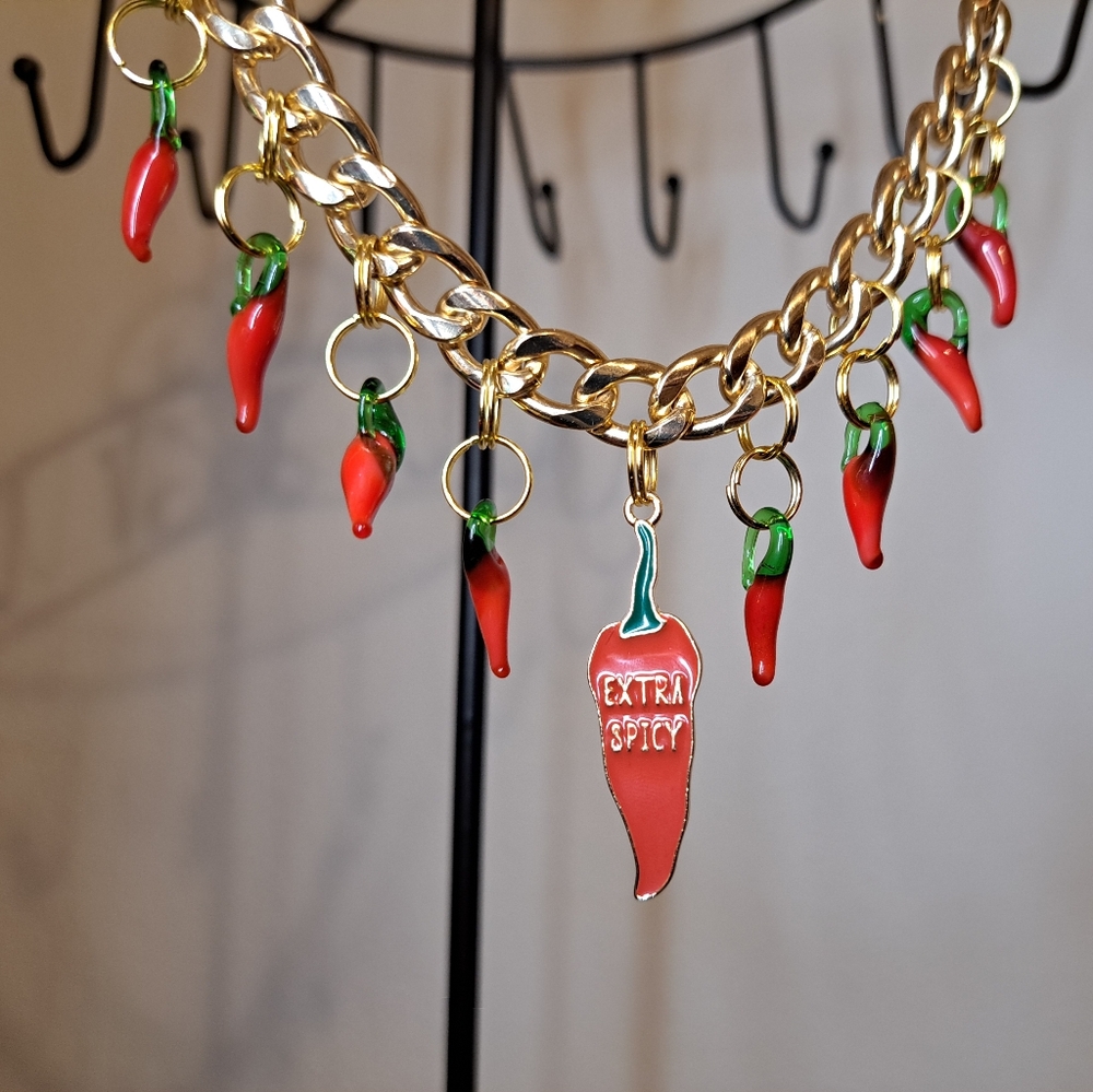 Spicy Peppers Purse Charm Chain - purse not included